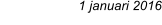 1 januari 2016
