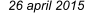 26 april 2015